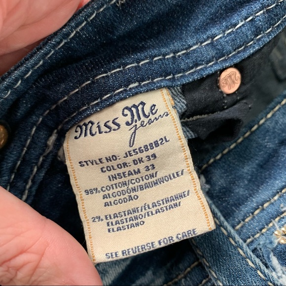 Miss Me boot cut jeans Je5688b2l Size 27 - Picture 5 of 7